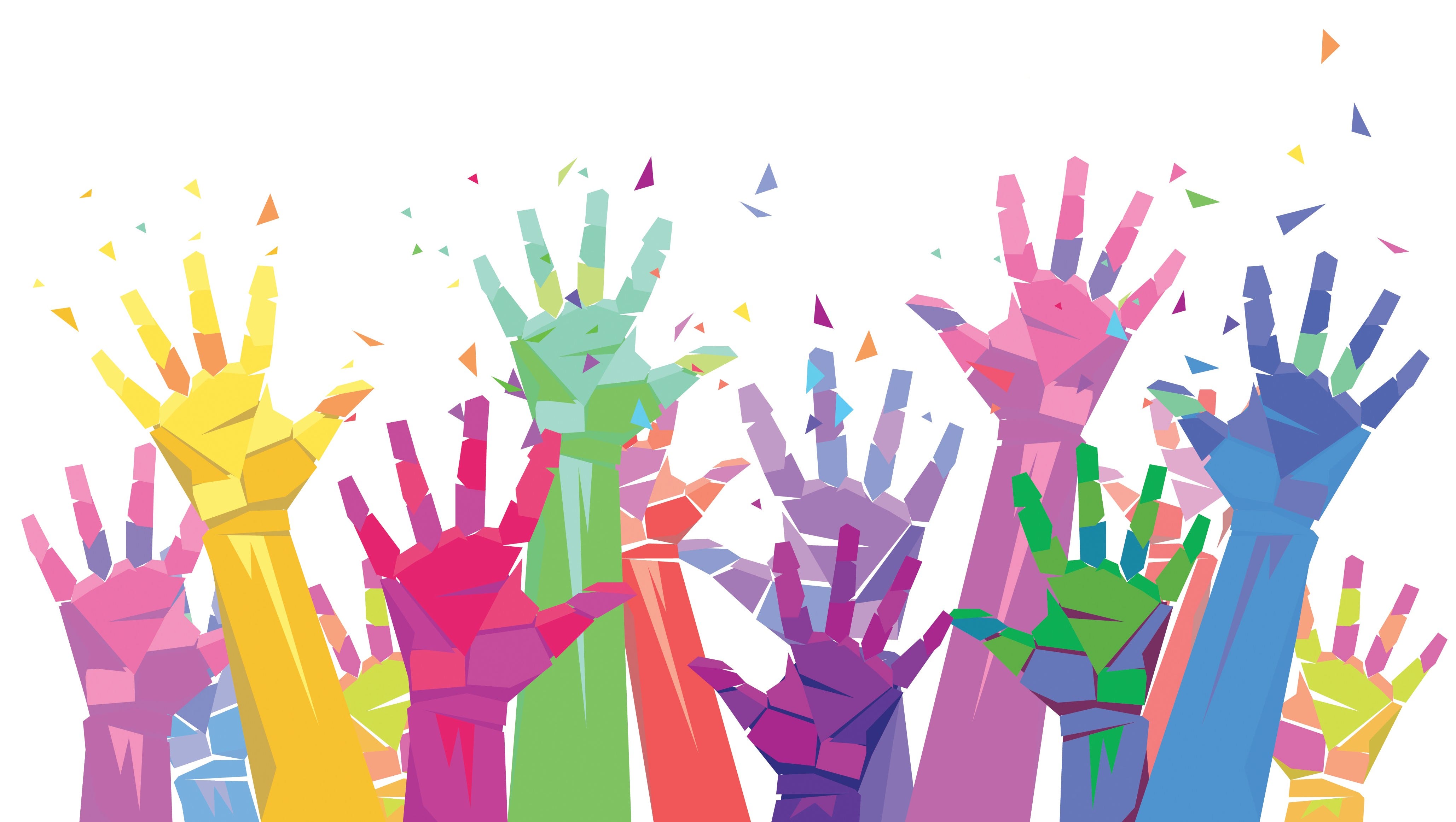 Лес рук рисунок