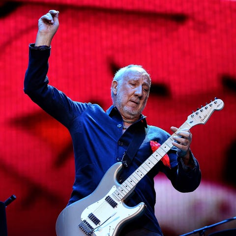 Pete Townshend of The Who performs during Desert...