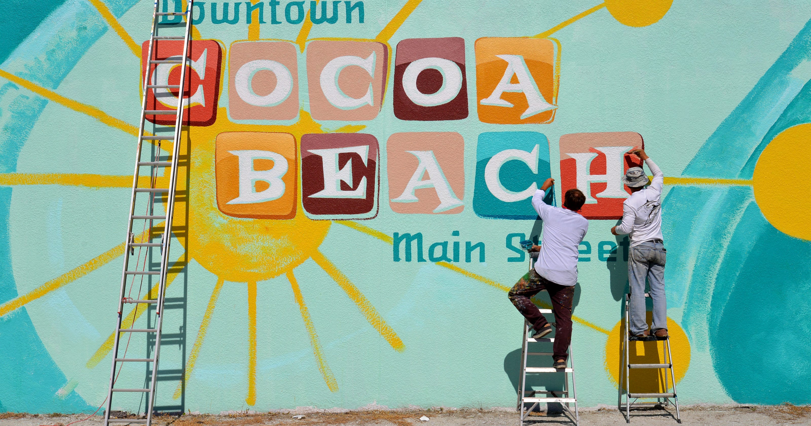 Downtown Cocoa Beach mural takes place of 'The Castle'