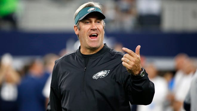 Philadelphia Eagles head coach Doug Pederson has gotten an apology ... of sorts ... from one of his harshest critics. AP FILE PHOTO
