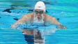 Lilly King (USA) swims during the women's 100m breaststroke