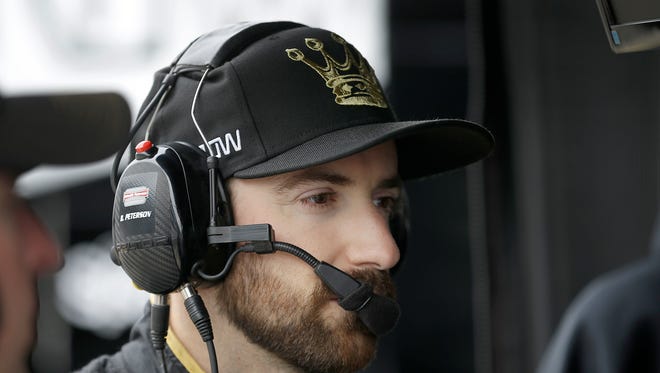 IndyCar driver James Hinchcliffe during practice for the 100th running of the Indianapolis 500 Monday, May 16, 2016, afternoon at the Indianapolis Motor Speedway.
