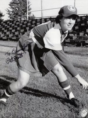 Walton resident Pat Scott, who died Oct. 19, 2016, was a pitcher for the Fort Wayne Daisies in the All American Major League Girls Baseball League.