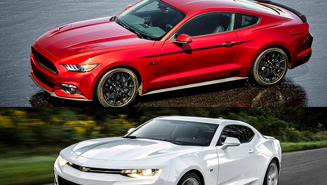 2016 Ford Mustang GT and the 2016 Chevrolet Camaro