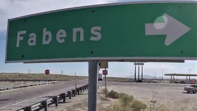 Fabens exit along Interstate 10