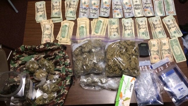 Officers recovered approximately 2 pounds of marijuana, along with digital scales and packaging material, at 607 Hatchie Apt. 1, according to a news release from the Brownsville Police Department. Officers also seized $2,121 in cash.