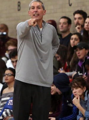 Vic Quirolo, pictured during a game at Stepinac on Feb. 3, 2017, was let go after 20 seasons as Iona Prep's basketball coach.