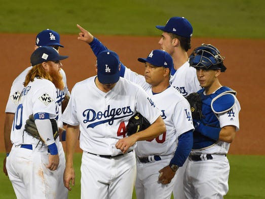 Game 6 at Dodger Stadium: Dodgers starter Rich Hill
