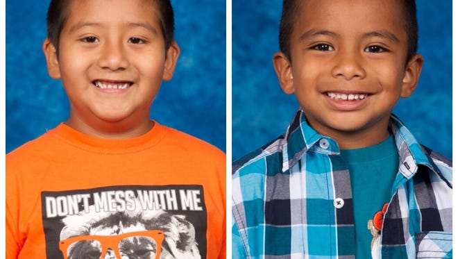 From left, school photos of Ronaldinio Ramirez-Sanchez, 7, and Gustavo-Angel Ramirez-Sanchez, 5.