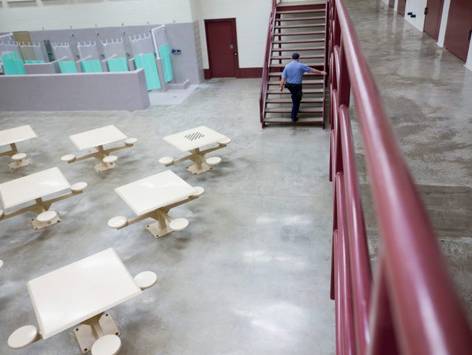 The interior of the jail at CoreCivic Florence Complex
