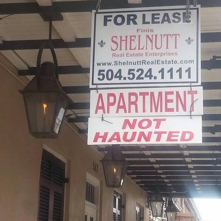 Haunted Real Estate Signs In New Orleans Are Grabbers
