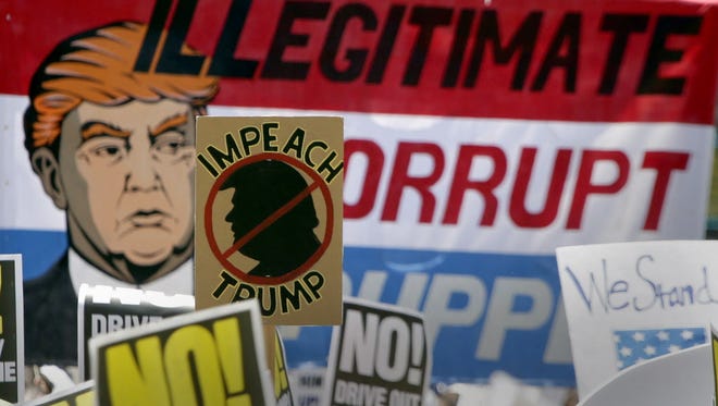 Anti-Trump march in Los Angeles on July 2, 2017.