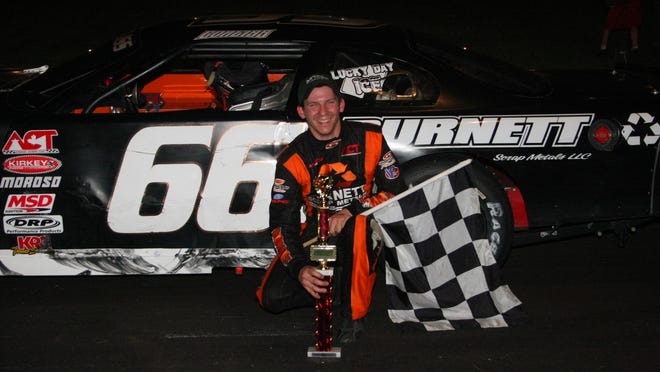 Barre’s Jason Corliss earned his fifth Thunder Road Late Model win on North Country Federal Credit Union Night on Thursday night, overtaking Vermont Governor Phil Scott.