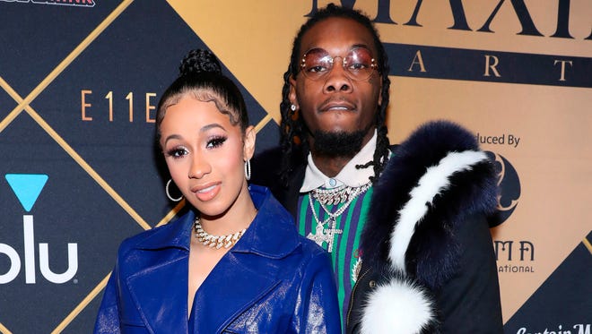 Cardi B and Offset, pictured here in February, secretly got married last September.