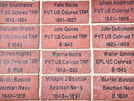 People can sponsor bricks to be included in the walkway at the Williamson County Archives to highlight African Americans who fought in the Civil War.
Wednesday May 23, 2018, in Franklin, Tenn..
