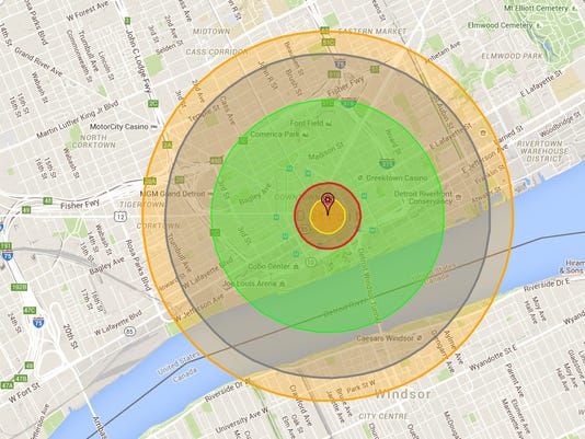 What Would It Look Like If The Hiroshima Bomb Hit Detroit