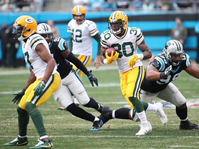 Green Bay Packers running back Jamaal Williams (30)