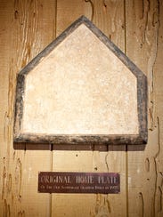 The original home plate from the original Scottsdale