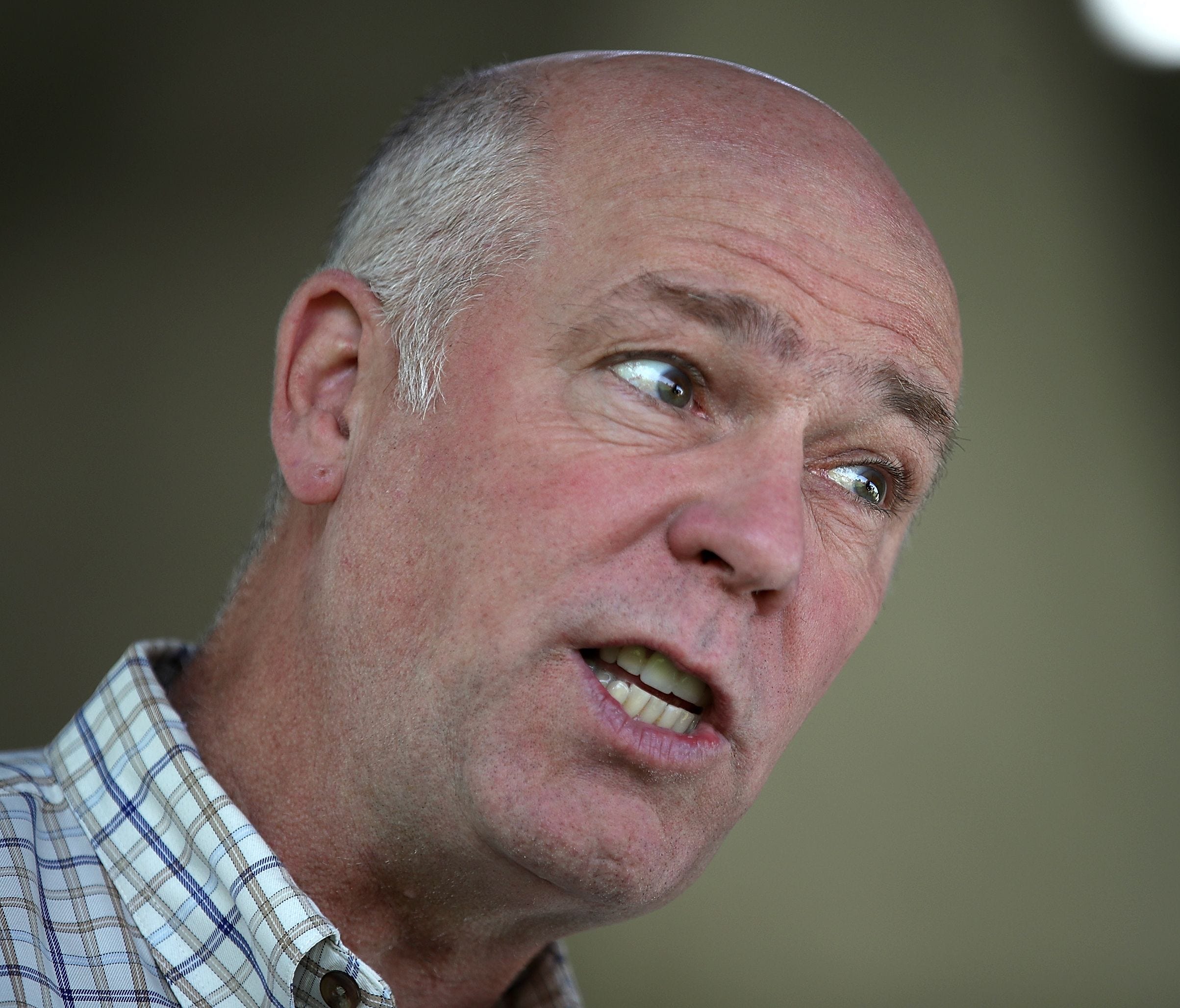 Republican congressional candidate Greg Gianforte during a campaign stop in Great Falls, Montana.