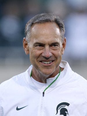 Michigan State coach Mark Dantonio has lots of reasons to smile these days, even when he isn't.