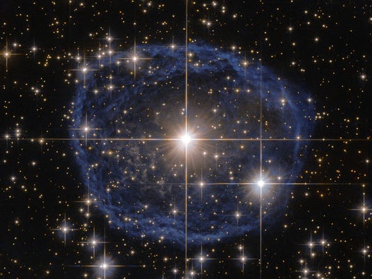 Hubble Captures Image Of Blue Bubble In Space