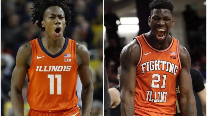 The Illinois men's basketball team got quite the boost this weekend when Ayo Dosunmu, left, and Kofi Cockburn both announced they would be returning to the Champaign school.