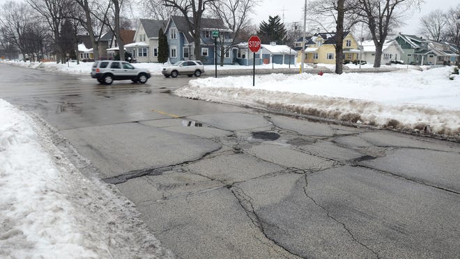 Road repair work is needed Sunday, Feb 8, on Washington Avenue between 10th and Stone Streets.