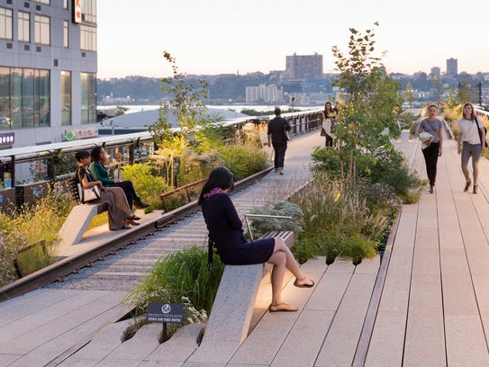 A summer day on The High Line on Manhattan's West side