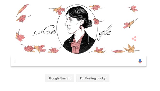 virginia wolff google doodle honors