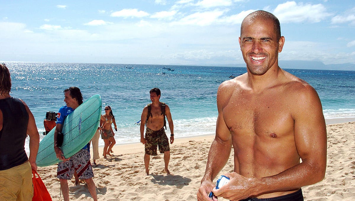Kelly Slater of Cocoa Beach, most famous surfer in the world