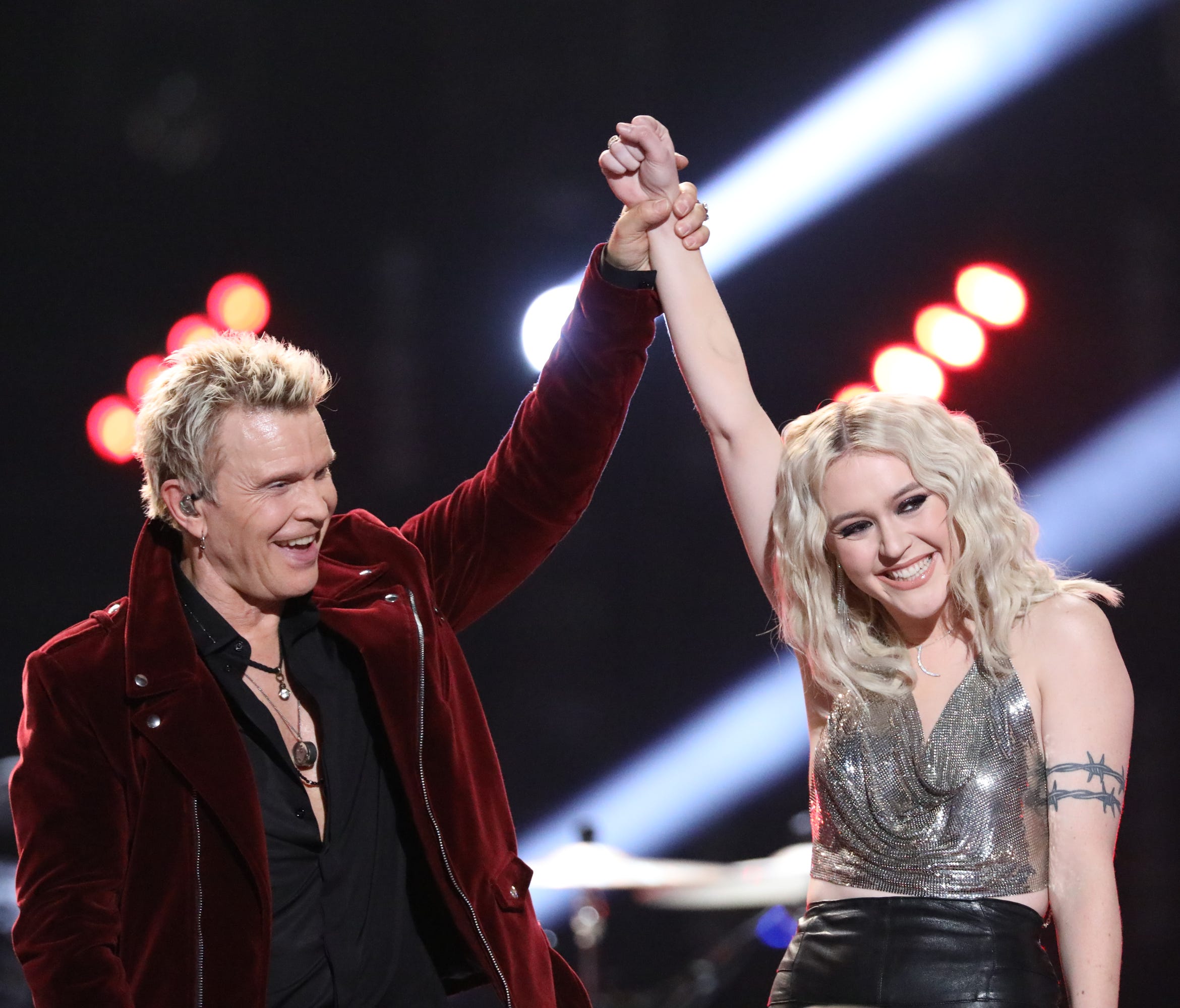 Chloe Kohanski, pictured with Billy Idol, was crowned the winner of Season 13 of 'The Voice' on Tuesday.