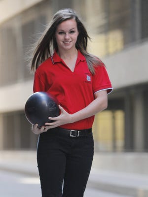 Newport senior Katlyn Hoeh has stopped playing basketball to concentrate on earning a college bowling scholarship.