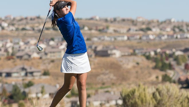 Reno freshman Abbi Fleiner was second in the Northern Division girls golf Regional. Alice Duan won.