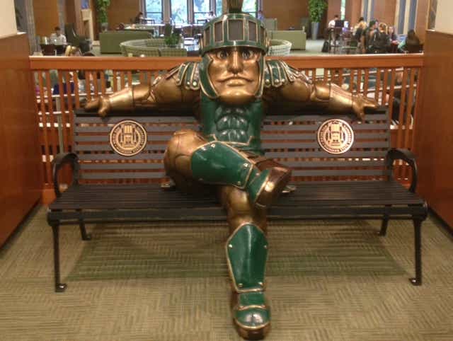 New Sparty Monument Comes To Michigan State University