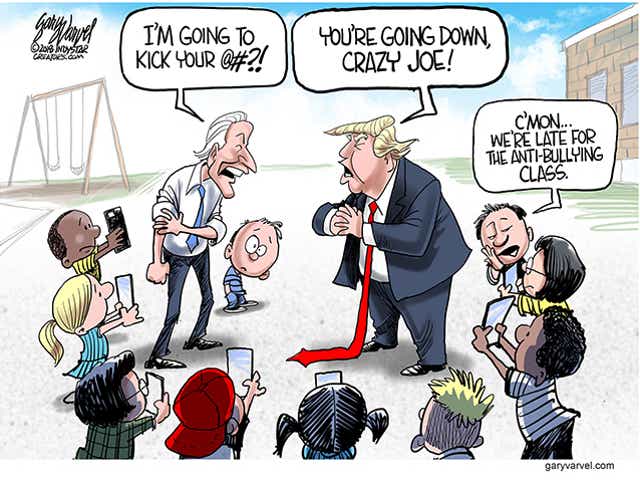 Varvel Joe Biden Donald Trump Childish Taunts
