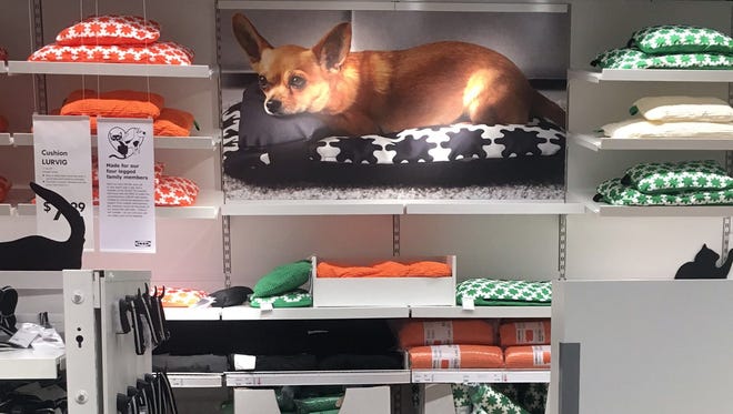Ikea's pet collection on display on Fishers Ikea.