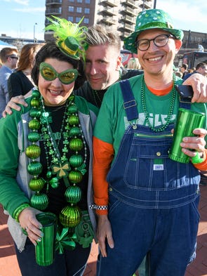 Clive residents Linda George, Mike Klosterman and Mathew