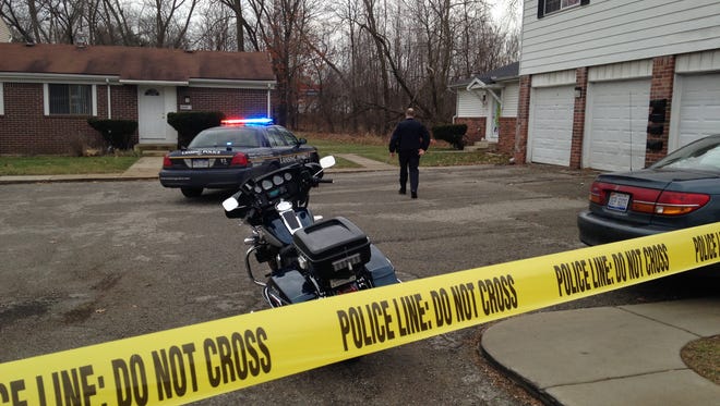 Scene of a reported shooting in west Lansing.