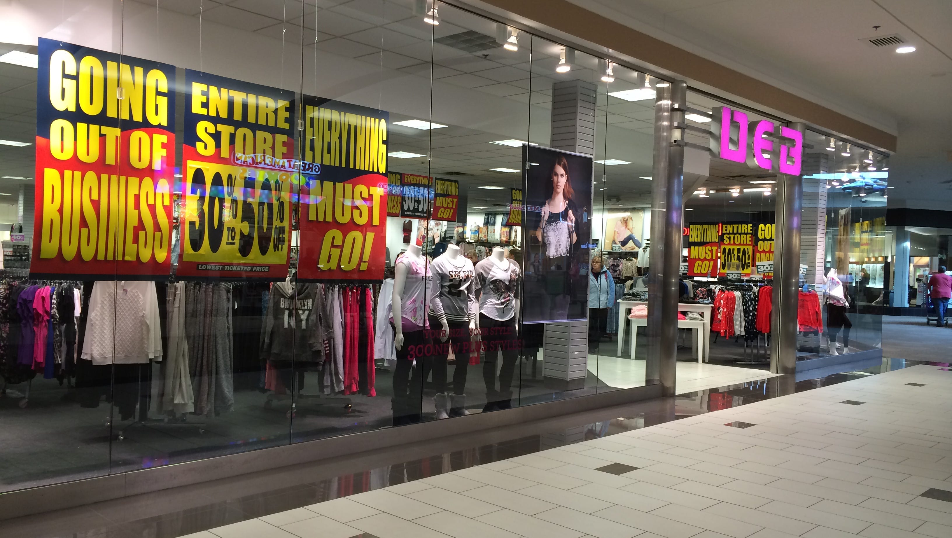 Stores closing at The Empire Mall