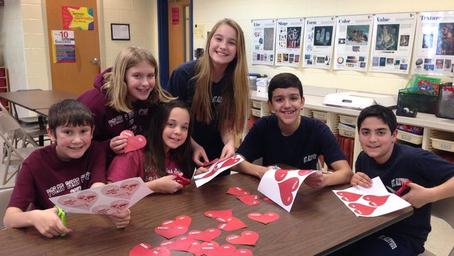 - Valentines at Saint Aloysius School in Jackson, NJ show love that has a far reaching impact.