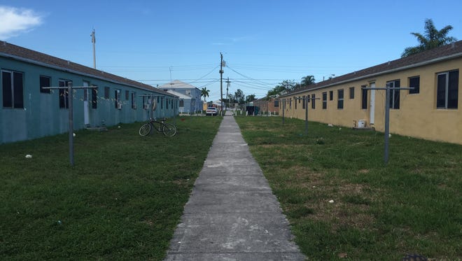 Government officials are preparing to tear down the Liberty Square public housing complex, a collection of one- and two-story buildings constructed in the 1930s that house about 700 families in one of Miami's most poorest, most dangerous neighborhoods. The nearly $300 million plan would replace the Great Depression-era homes with mixed-income, mixed-use buildings to blend the extremely poor with other residents.