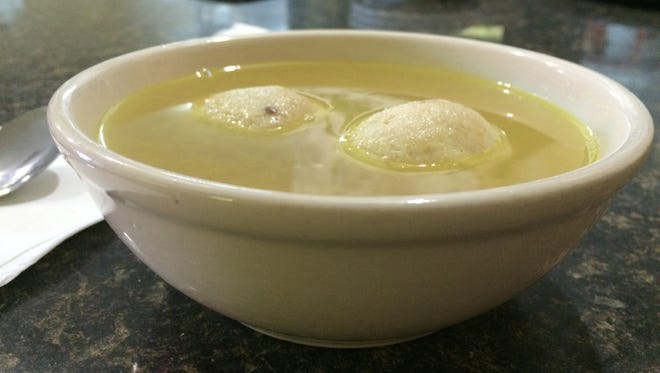 Matzo ball soup from Larry's Lunchbox