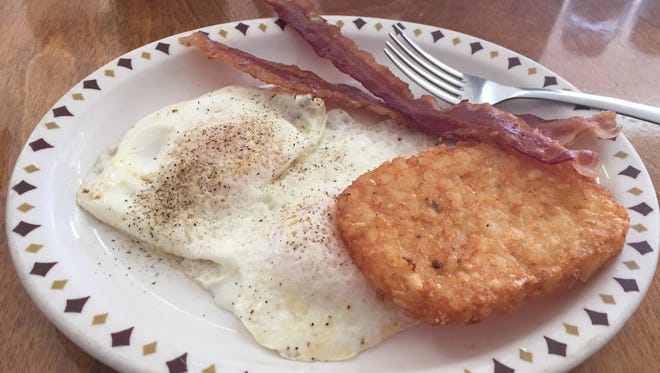 The eggs, hash browns and bacon are a great choice at the Country Diner located on Highway 13.