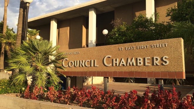The Mesa City Council chambers.