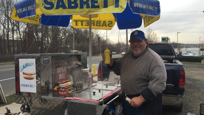 Tom Nagle has been selling hot dogs for more than 35 years in Sayreville