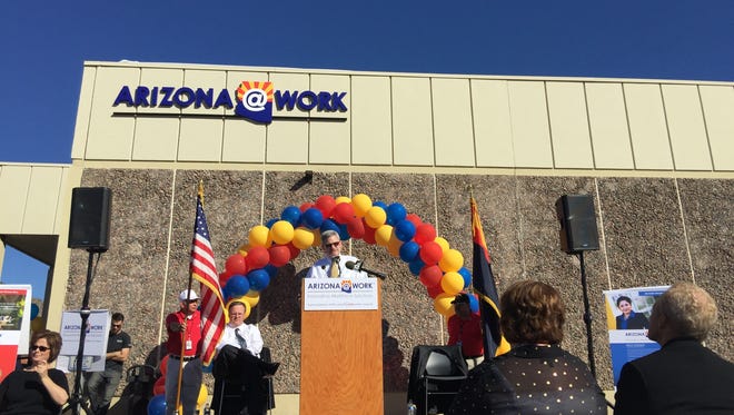 Arizona@Work is the new identity of Arizona's workforce development program. Tim Jeffries, director of the Department of Economic Security, introduced the new identity Feb. 17, 2016.