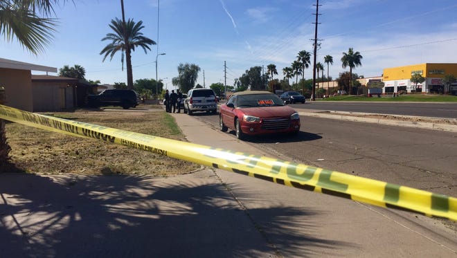 Two people were found dead in their home near 55th Avenue and Camelback Road late Sunday afternoon, officials said.