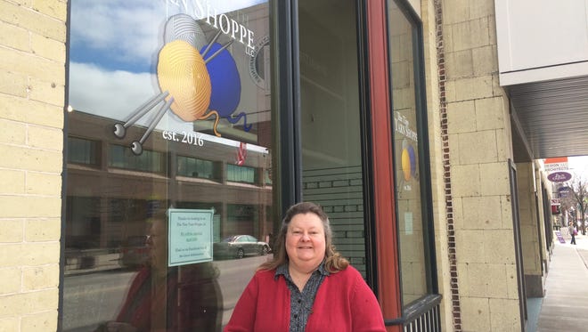 Sue Misudek, owner of the Tiny Yarn Shoppe in downtown Fond du Lac, plans to open this storefront in April.