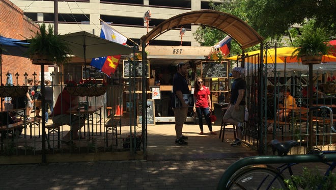 The Wurst Biergarten is now open in downtown Lafayette.