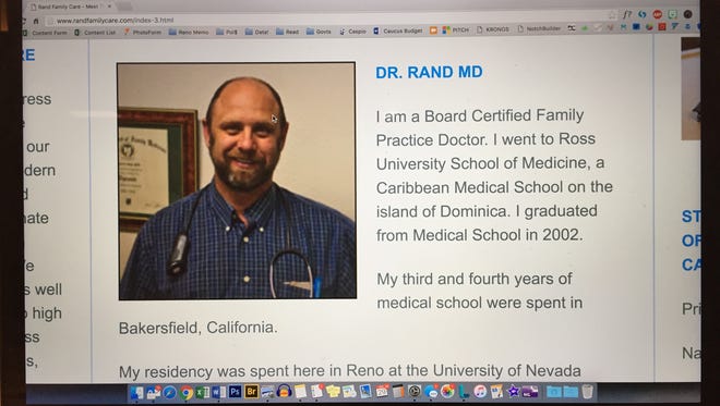 Photo of of Dr. Robert Rand's biography on his website.